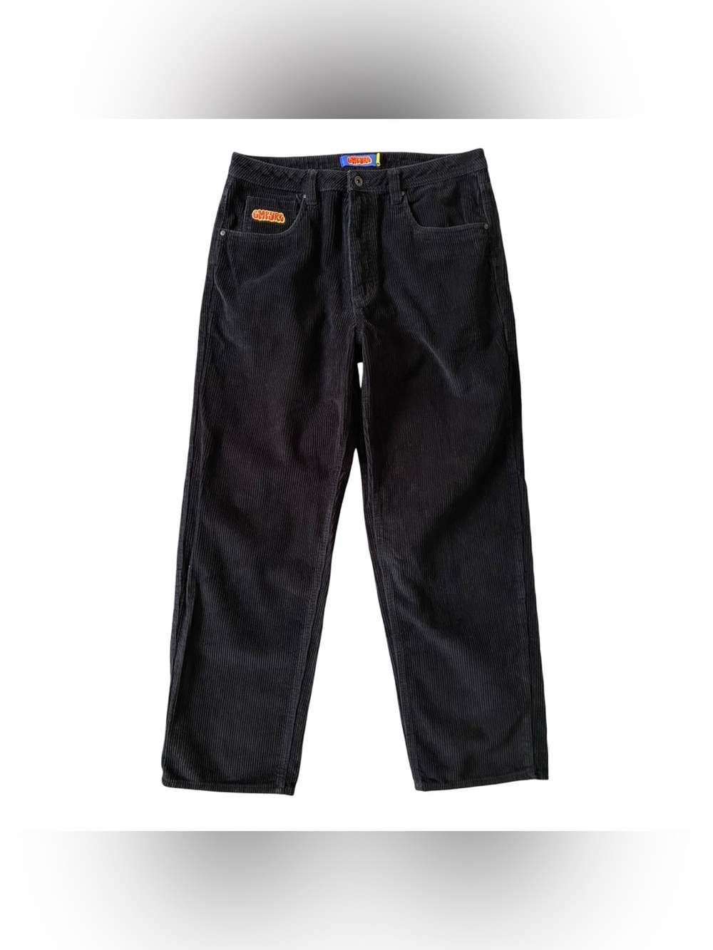 Empyre Black Corduroy Skate Pants Mens 32 Loose Fit Baggy Y2K